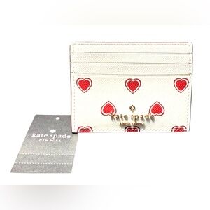 KATE SPADE HEART FELT CARD CASE